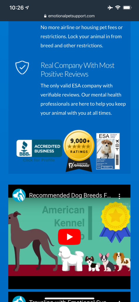 Top 10 Emotional Support Animal Websites - Reviews - ESA ...